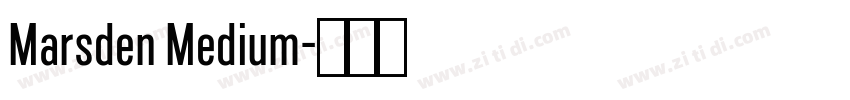 Marsden Medium字体转换